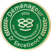 Badge Déménageur d'excellence